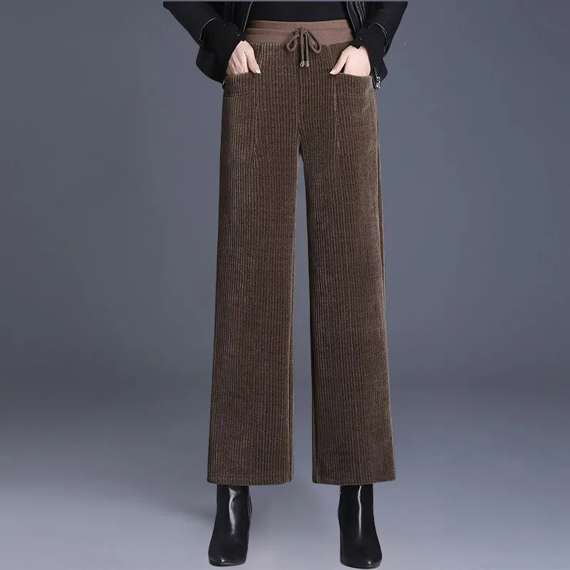 Outono inverno veludo calças d - Corduroy Pant Warm avaliação e preço