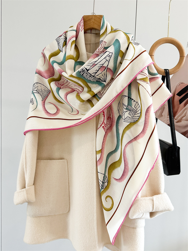 Cachecol Dupla Face de 135CM,  - Cashmere Pashmina Wrap avaliação e preço