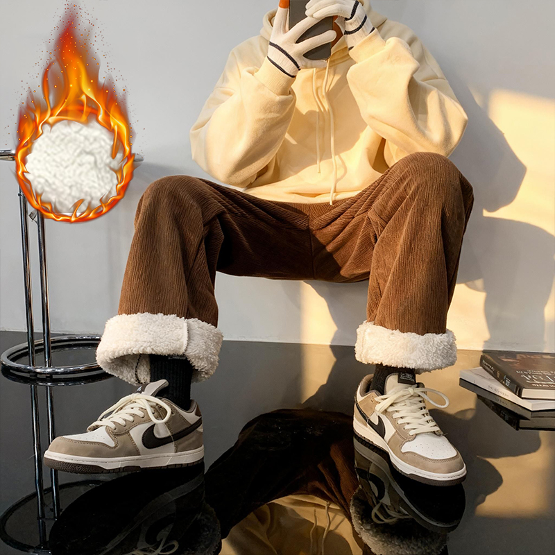 Calças masculinas de lã de cor - Corduroy Pant Warm avaliação e preço