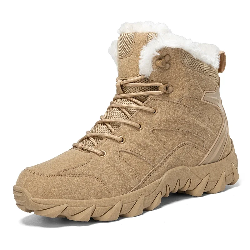 Homens botas táticas de invern - Waterproof Winter Boot avaliação e preço