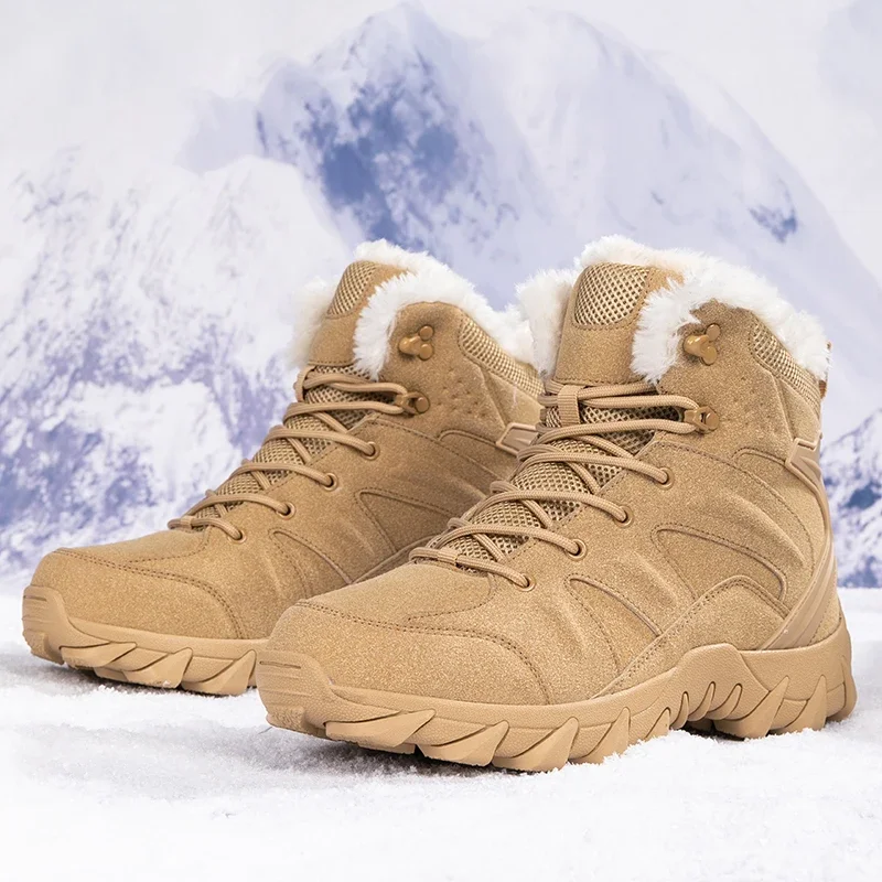 Homens botas táticas de invern - Waterproof Winter Boot avaliação e preço