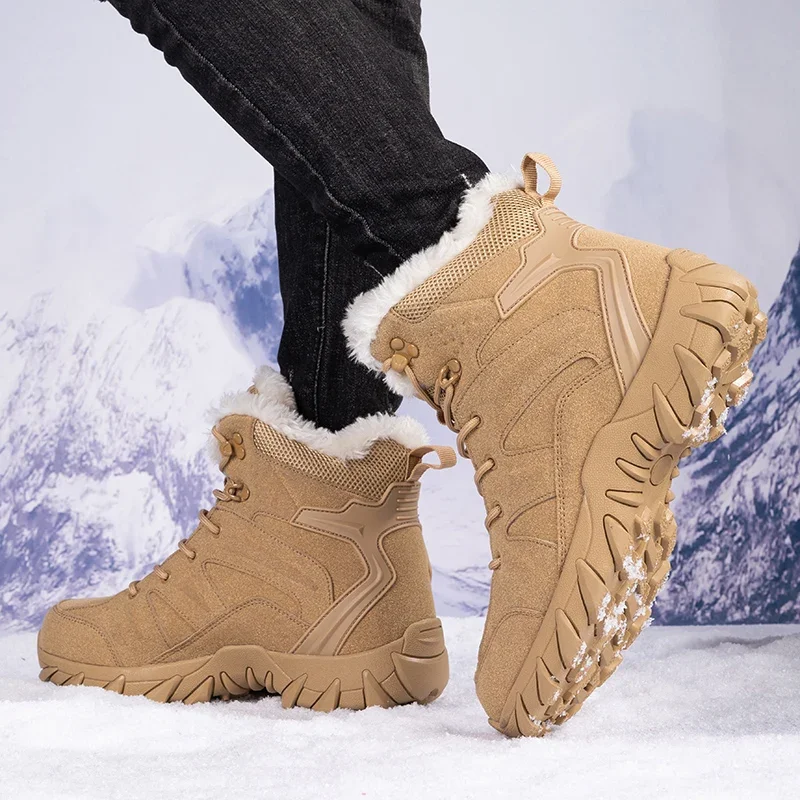 Homens botas táticas de invern - Waterproof Winter Boot avaliação e preço
