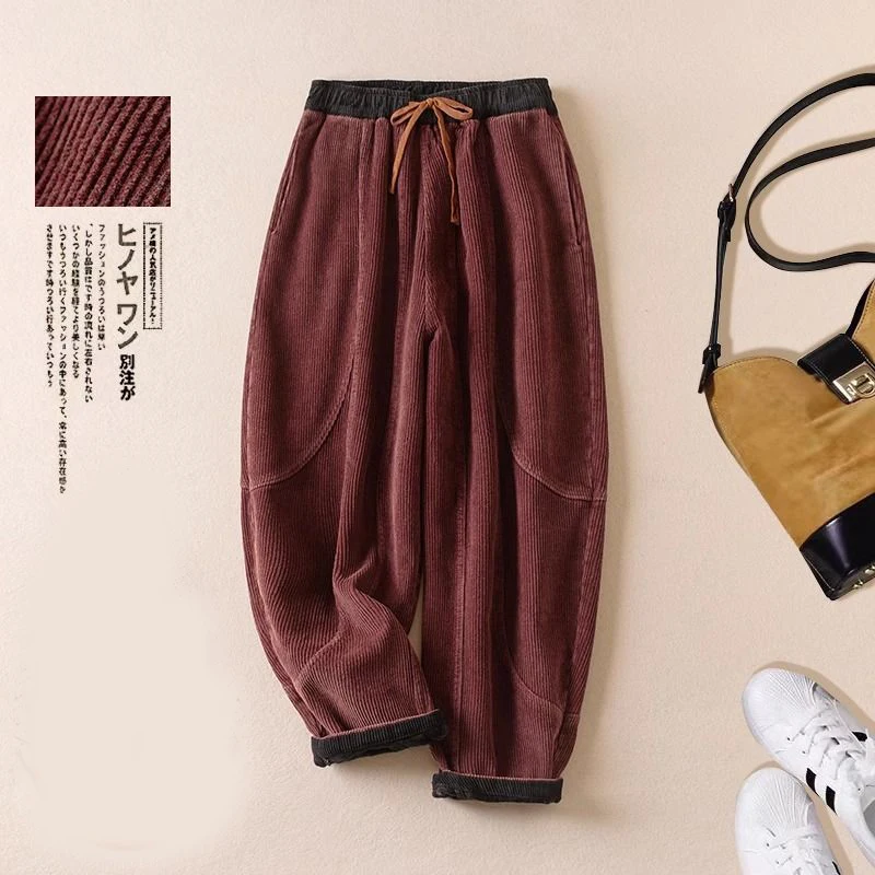 Calças Harem de Corduroy Femin - Corduroy Pant Warm avaliação e preço