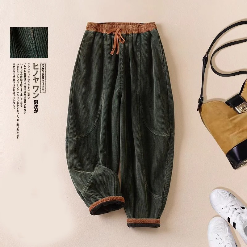 Calças Harem de Corduroy Femin - Corduroy Pant Warm avaliação e preço