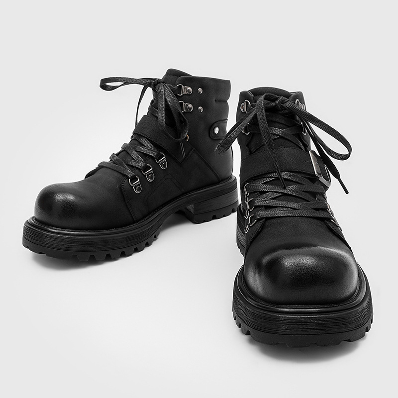 Marca masculina botas de couro - Waterproof Winter Boot avaliação e preço