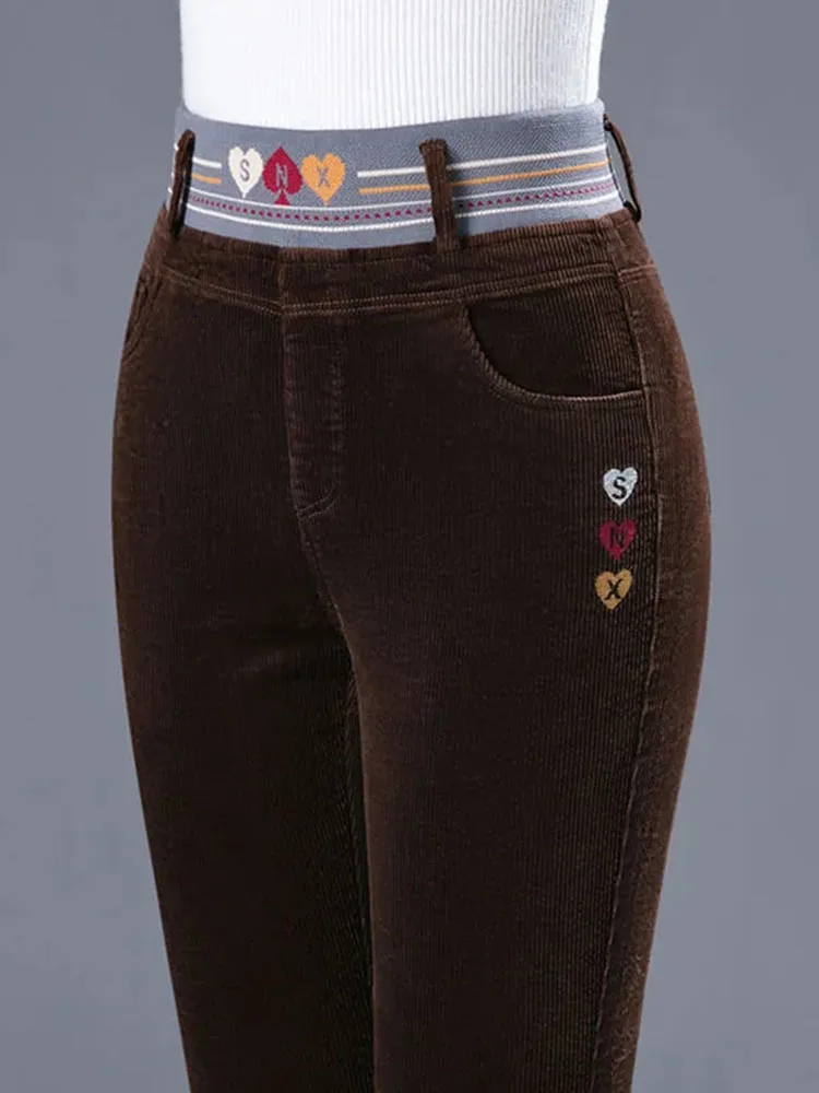 Calças de veludo forrado pelúc - Corduroy Pant Warm avaliação e preço
