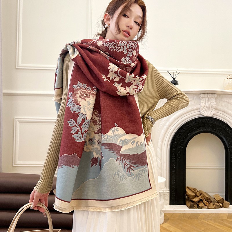 Moda inverno novo quente cashm - Cashmere Pashmina Wrap avaliação e preço