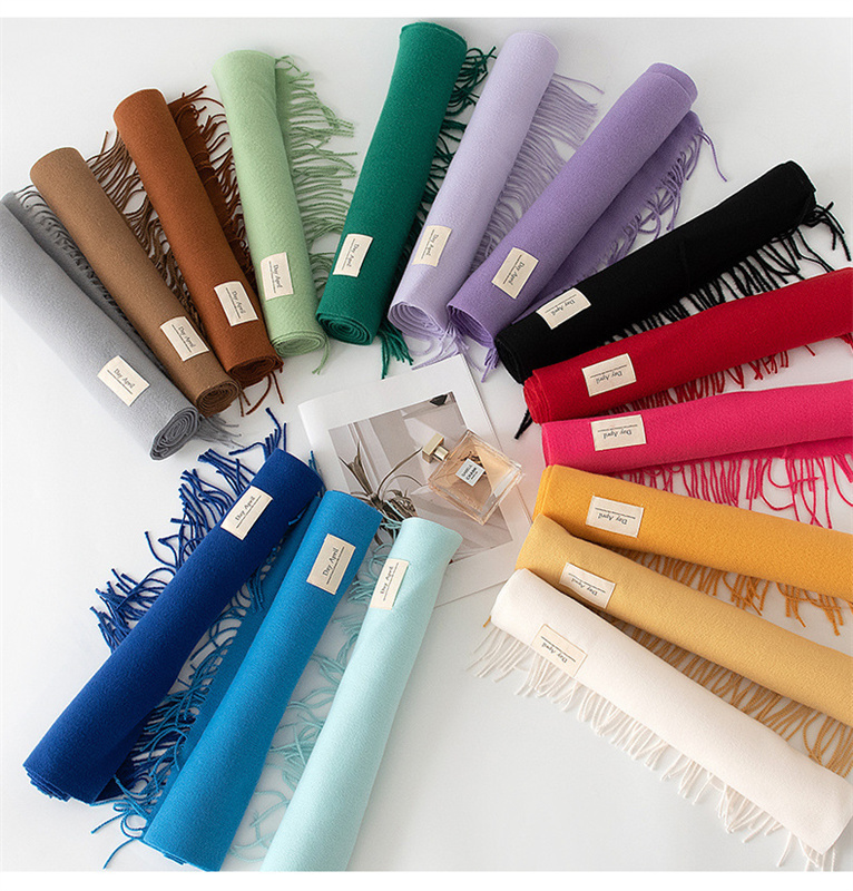 2024 outono cachecol para mulh - Cashmere Pashmina Wrap avaliação e preço
